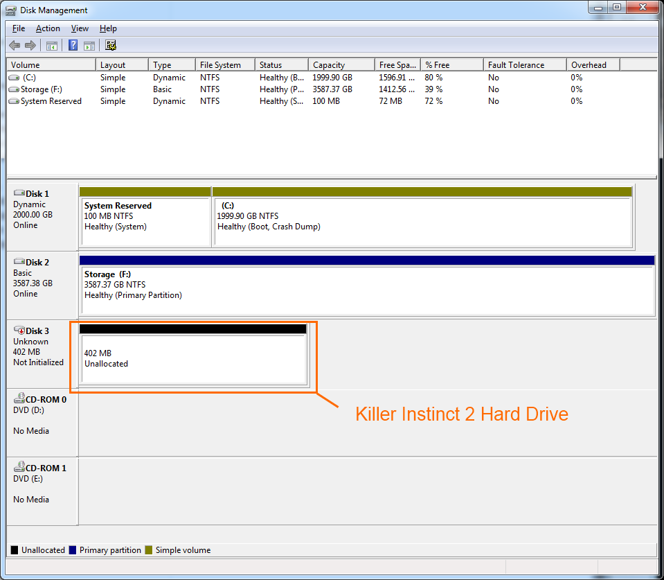 Windows Disk Management Interface