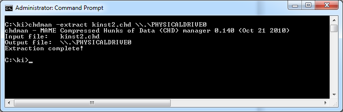 KI2 Image Successfully Restored